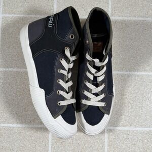 G-Star Raw Rackam Tendric Mid Sneakers Sz 11 Navy Blue Grey Olive